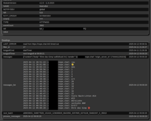 Screenshot des Matrix HTTPMOD Device